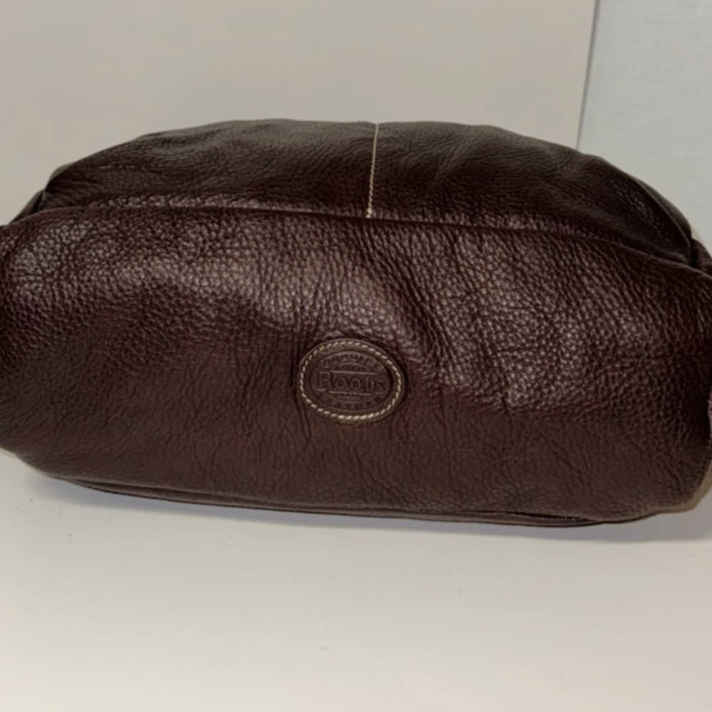 VINTAGE ROOTS VILLAGE TRIBE TOTE HOBO SHOULDER BAG BROWN PEBBLE LEATHER - Picture 10 of 16